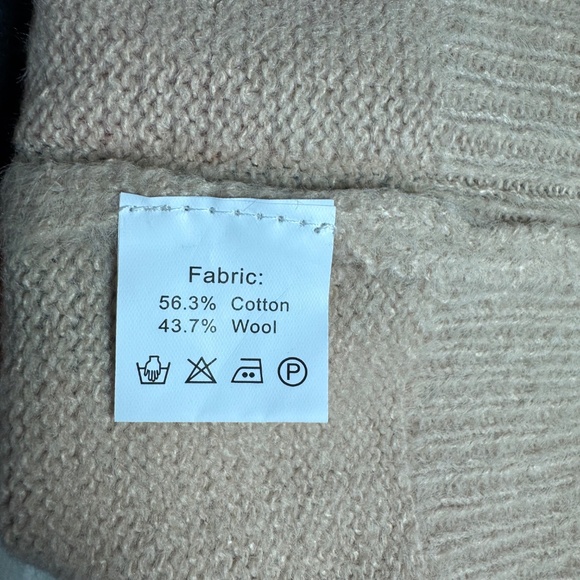 Yesno Oversized Cotton/Wool Blend Graphic Pullover Sweater NWOT Sz XL - Picture 5 of 6